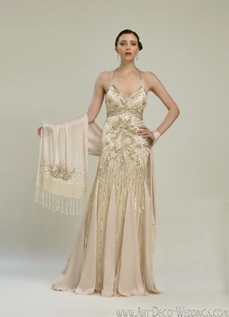 20 s themed wedding dress