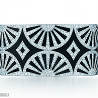 Art Deco Fan Bangle Bracelet
