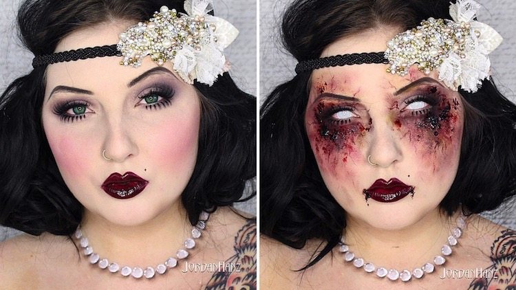 Zombie Flapper Makeup Tutorial