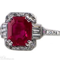 Ruby Art Deco Jewelry