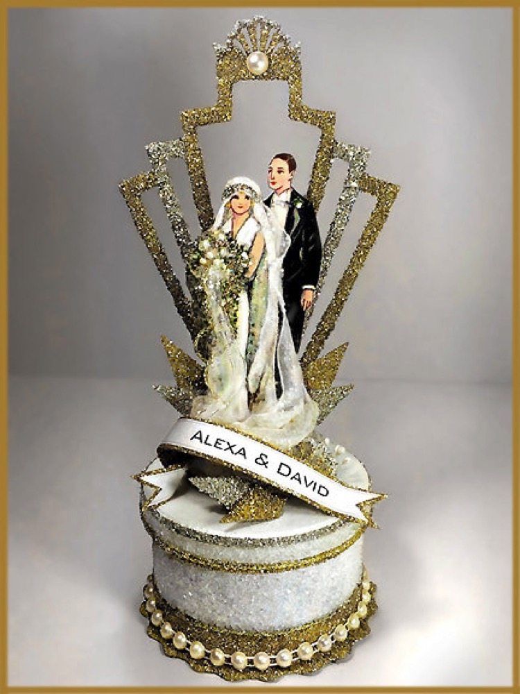 Vintage Art Deco Cake Toppers Deco Weddings