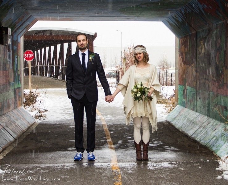 1920s Boho Winter Wedding