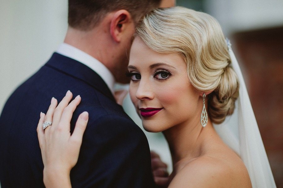 1920s Bridal Hair and Makeup