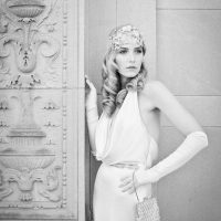 1920s Bride with Gloves