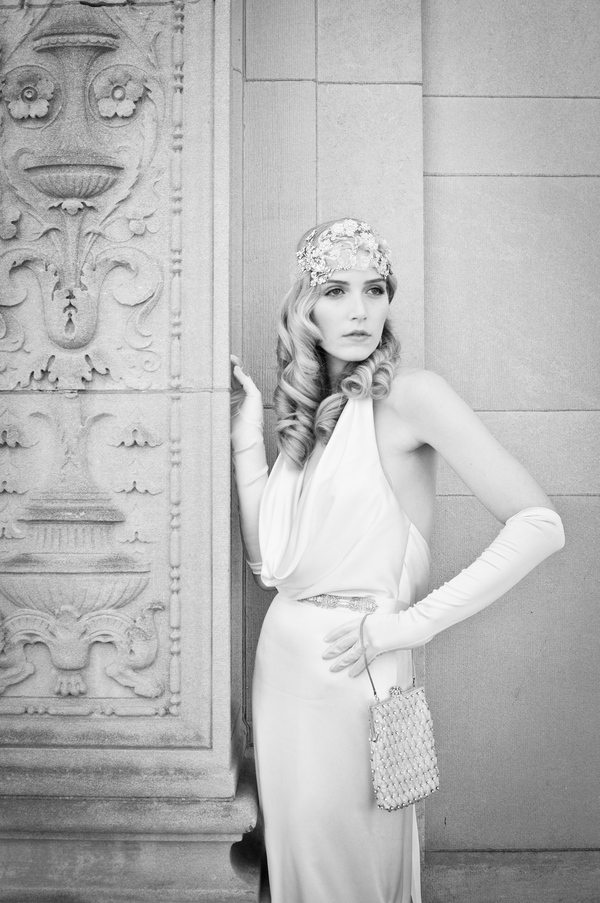 1920s Bride with Gloves