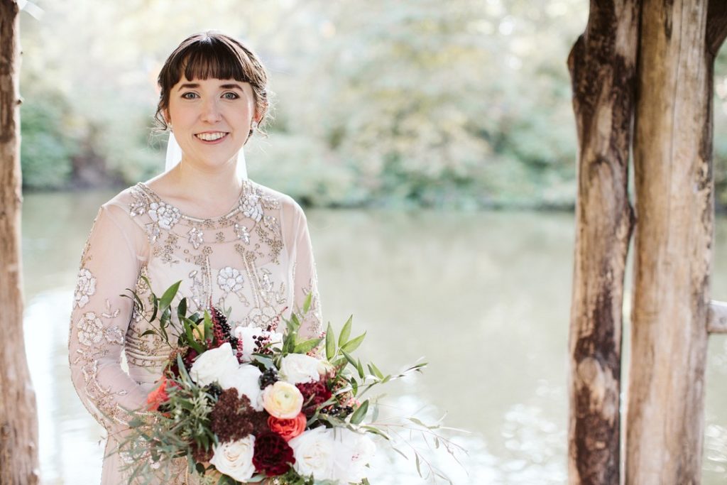 1920s Bride Vintage Central Park Elopement