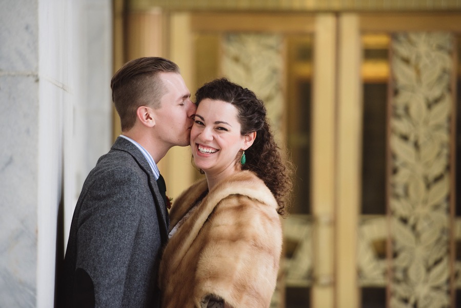 1920s Fall Courthouse Wedding