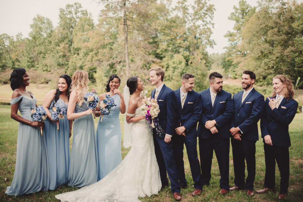 1920s Garden Party Wedding Bridal Party