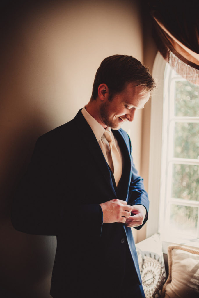 1920s Garden Party Wedding Groom