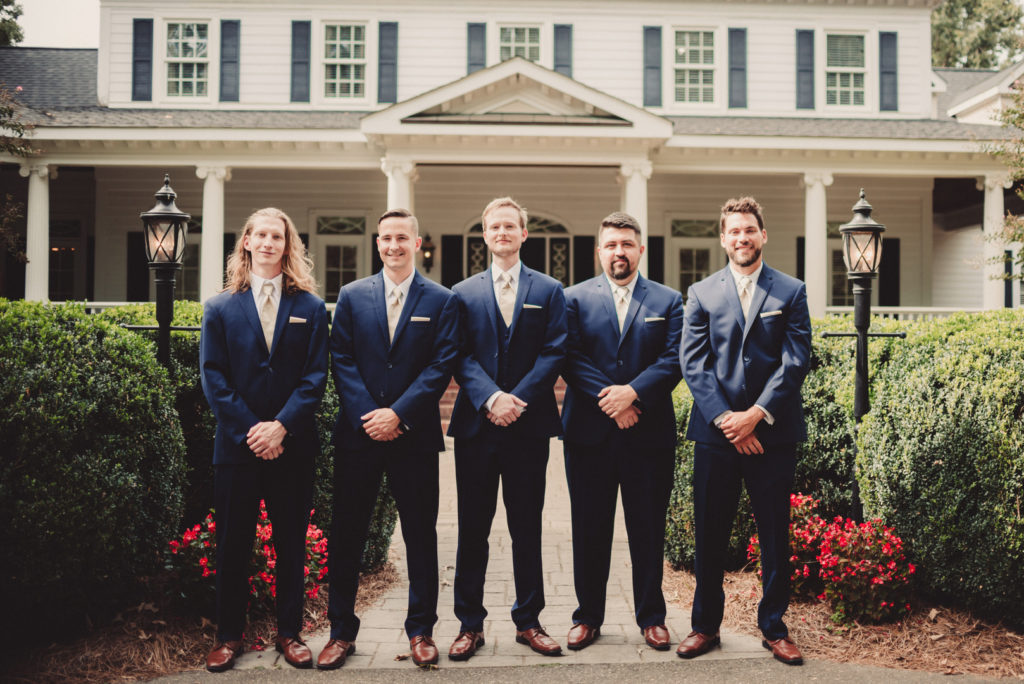 1920s Garden Party Wedding Groomsmen