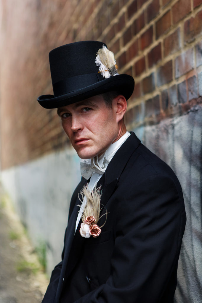 1920s Groom in Top Hat