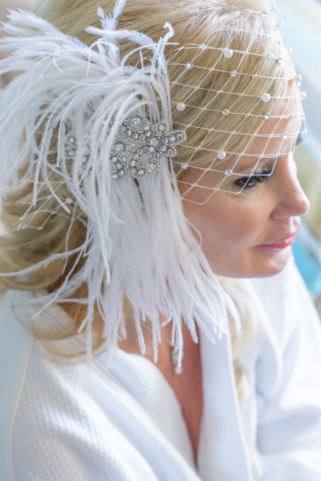 1920s Inspired key West Wedding Fascinator