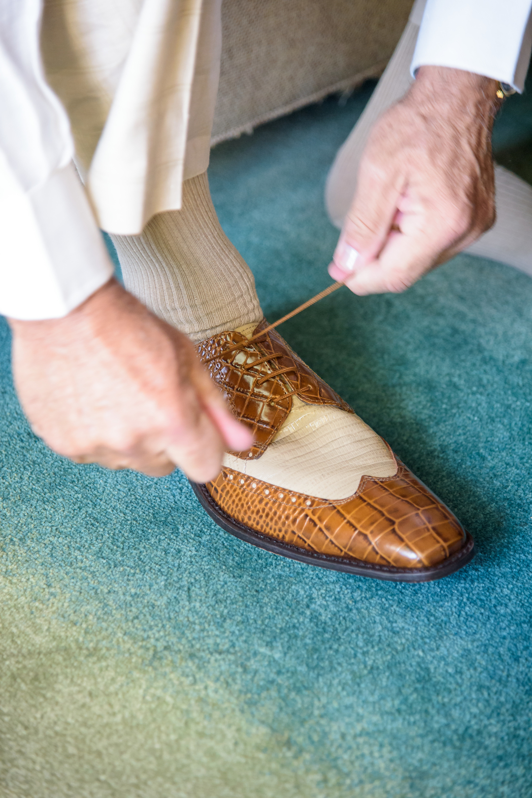 1920s Inspired Key West Wedding Groom Prep