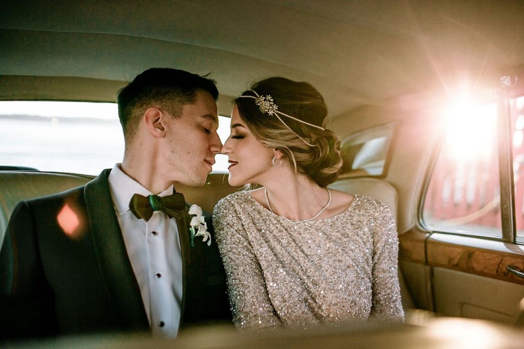 1920s Inspired Wedding Bride + Groom