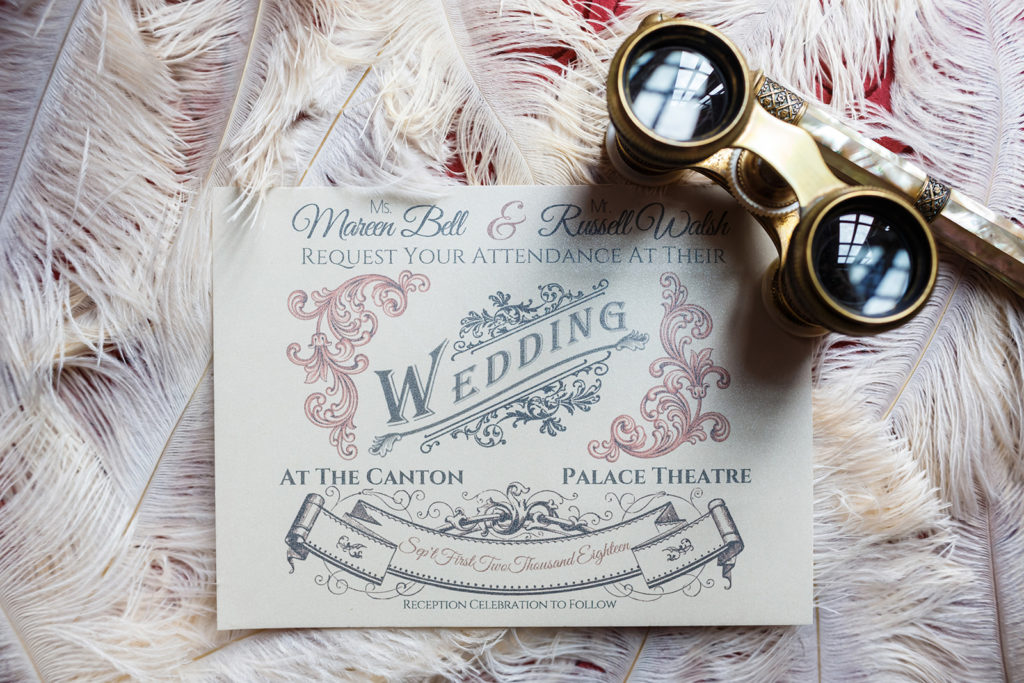 1920s Inspired Wedding Historic Theater