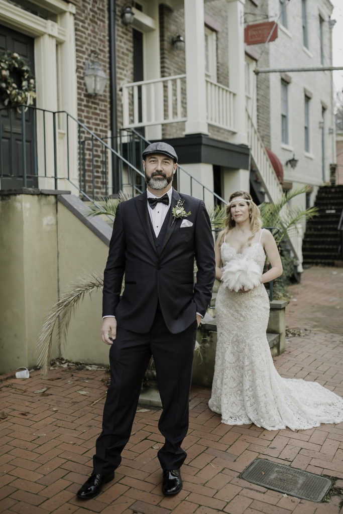 1920s New Years Eve Wedding | First Look