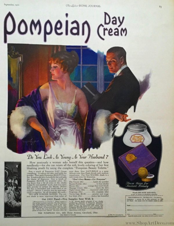 1920s Pompeian Day Cream Ad