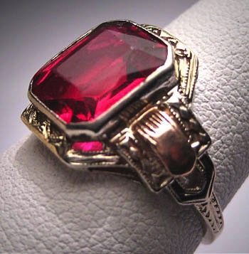 1920s Ruby Ring