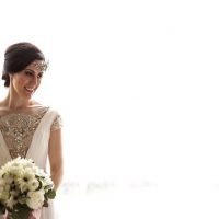 1920s Style Bride in Reem Acra