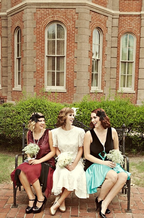 1920s Style Bridesmaids