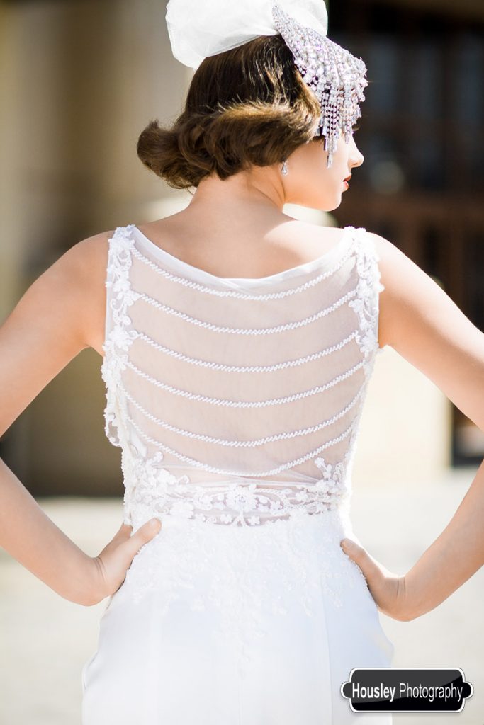 1920s Wedding Dress Back