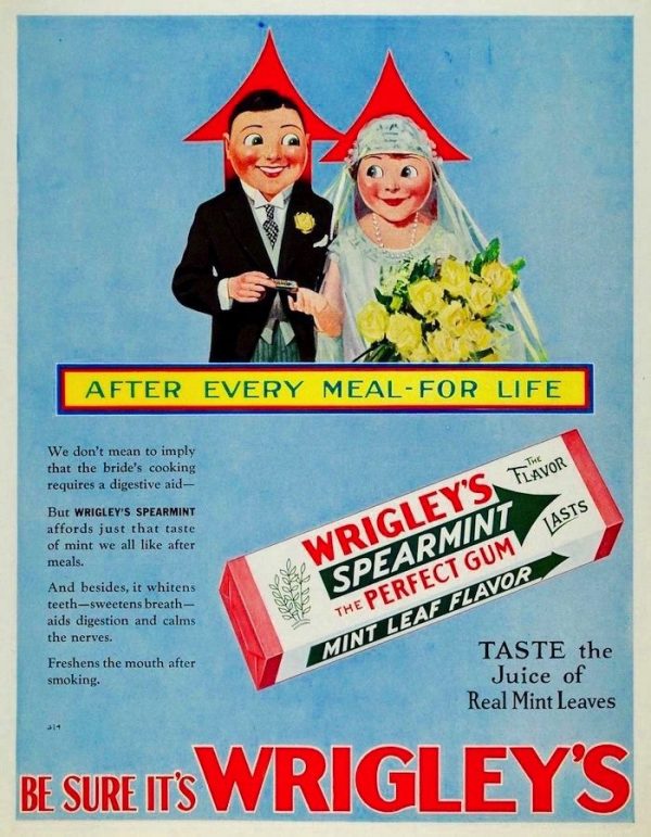 1920s Wrigleys Ad  || Bride + Groom