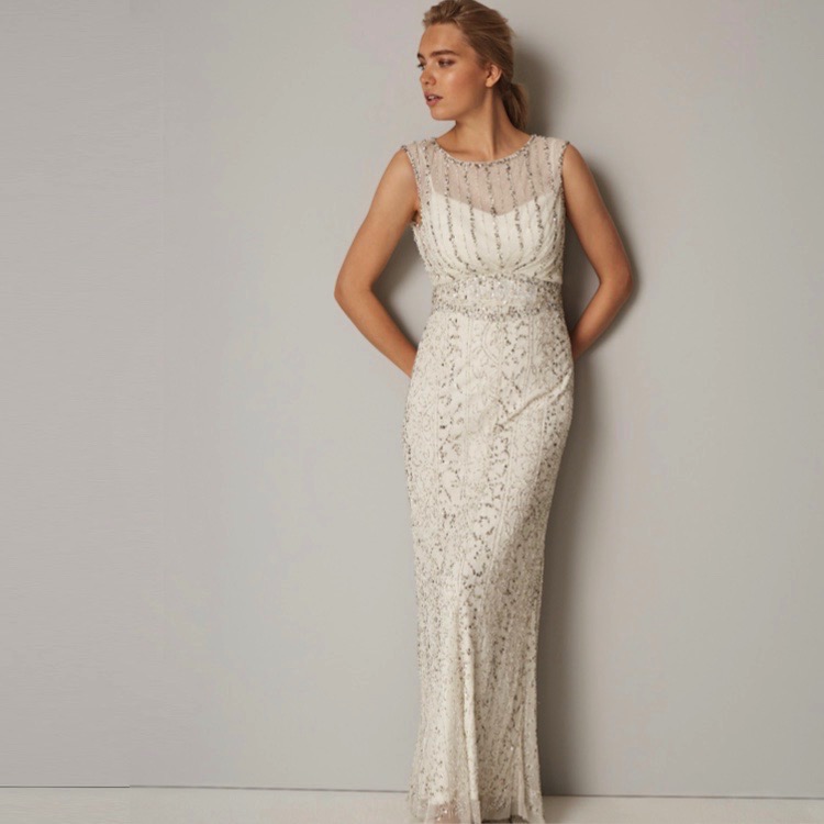 blouson wedding dress