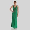 green plus size homecoming dress Sydneys Closet SC7386 Long Prom Dress Plus Size Strapless A-Line Floral Slit Puff Sleeves Train Pockets Formal Gown 14 / Green Floral