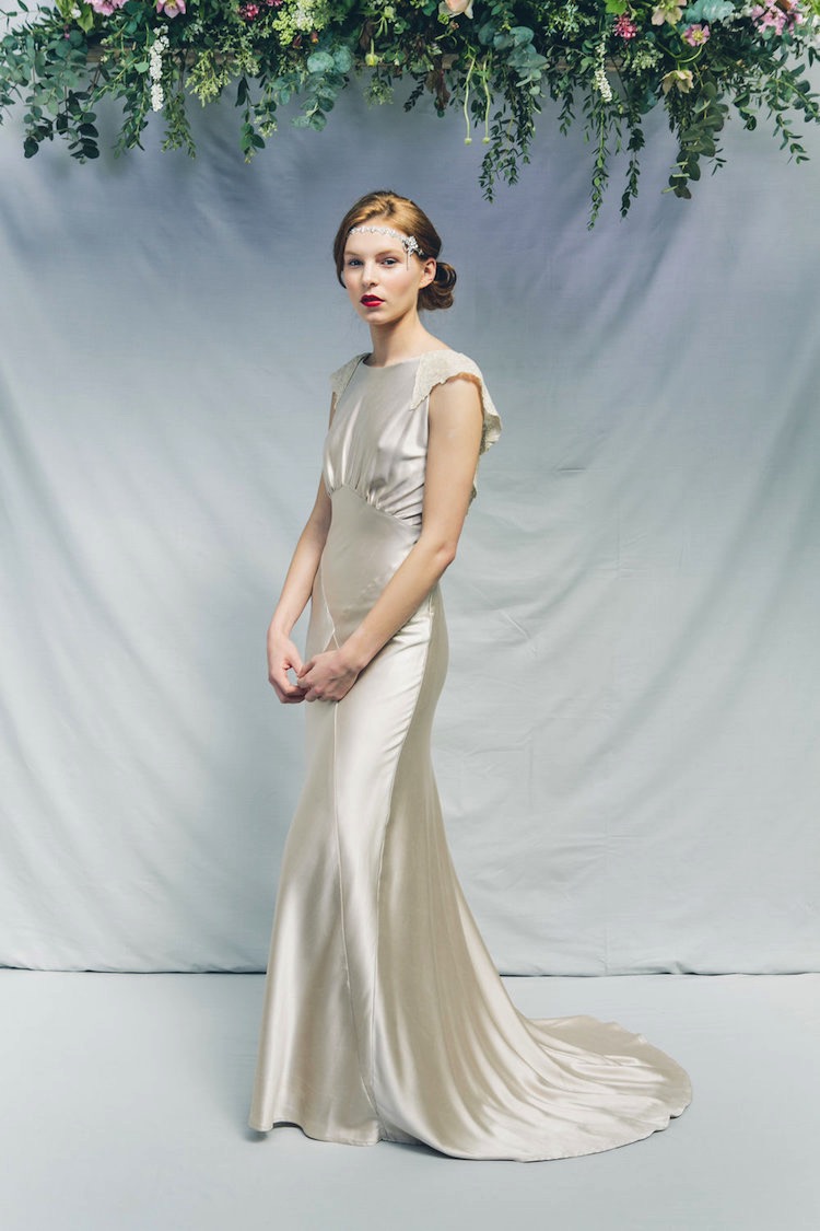 1930s Satin Wedding Gown | Honeysuckle by Kate Beaumont