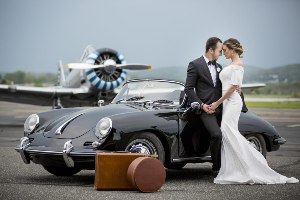 1950s Vintage Aviation Theme Wedding inspiration