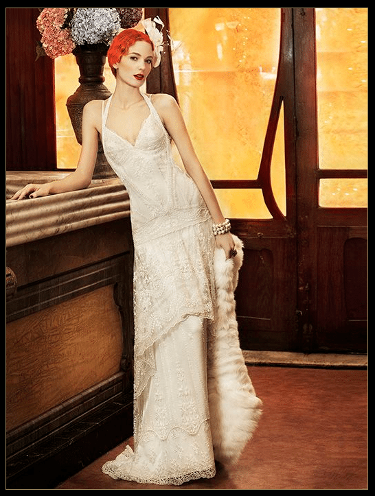 Flapper Wedding Dress - Yolan Cris Paris