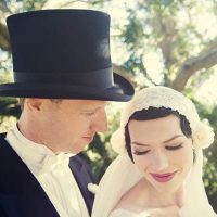 Art Deco Bride and Groom