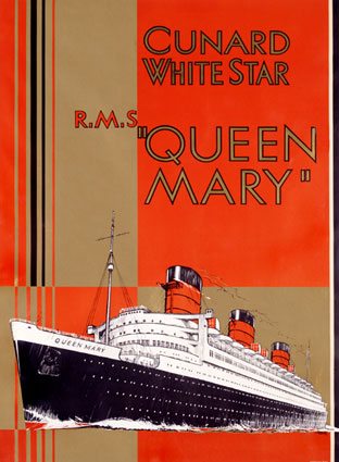 Queen's Salon  Cunard White Star: RMS Queen Mary