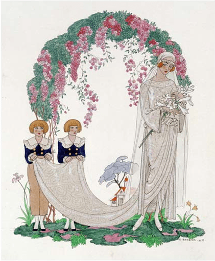 Art Nouveau The Bride by Georges Barbier