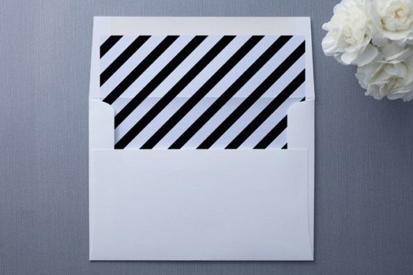 Art Deco Striped Envelope