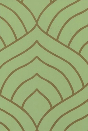 Green and Copper Art Deco Pattern