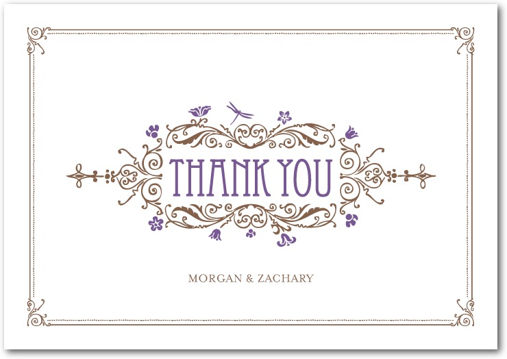 Art Nouveau Thank You Cards