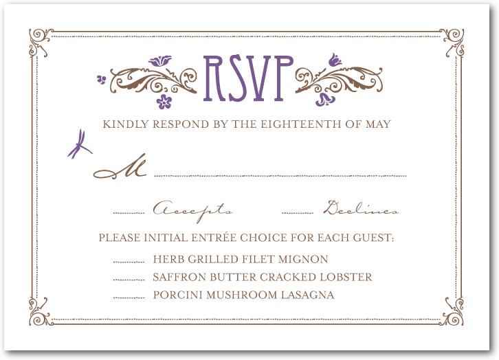 Vintage Wedding RSVP