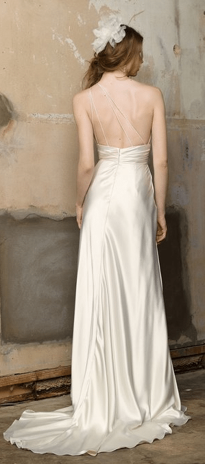 1920s One Shoulder Gown