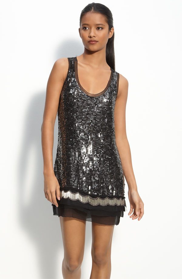 Art Deco Sequined Flapper Dress