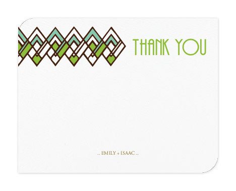 Art Deco Thank You CArds