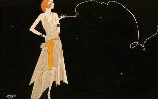 Flapper with Cigarette