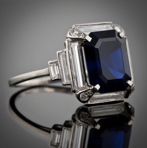 Art Deco Sapphire Ring