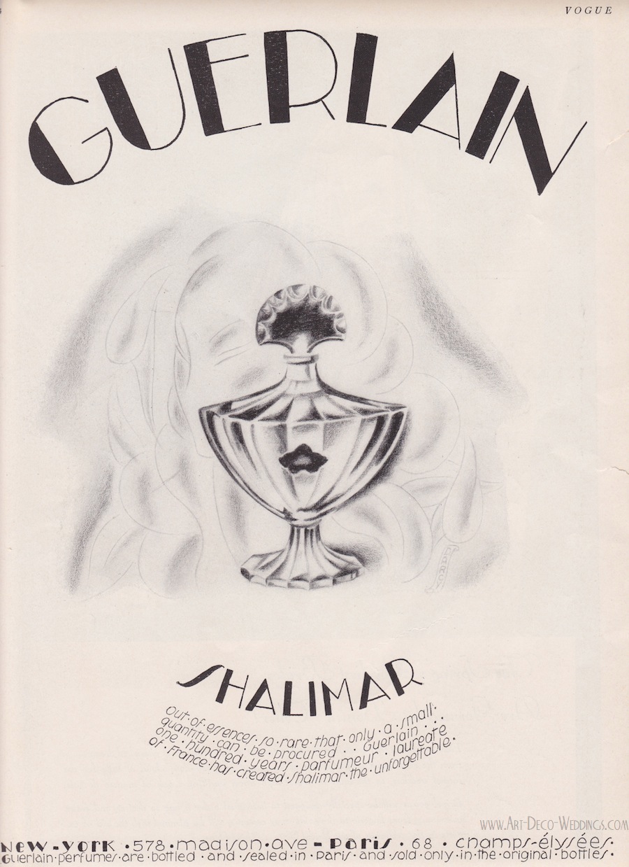 Vintage Guerlain Ad Shalimar Perfume