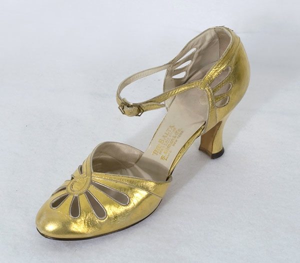 Gold Art Deco Shoes