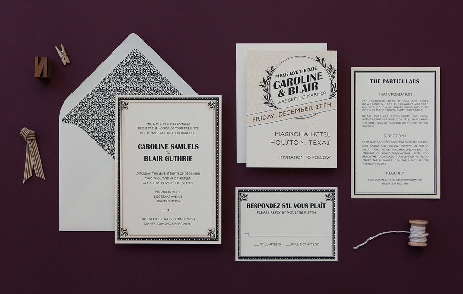 1920s Wedding Invitation