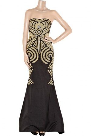 Black Gold Marchesa Art Deco