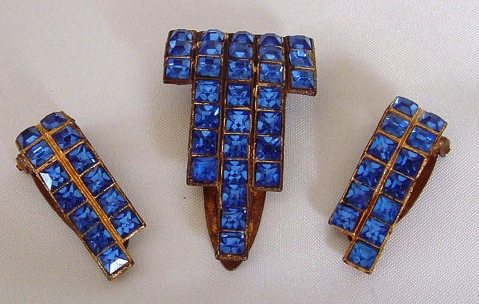 French Art Deco Dress Clips