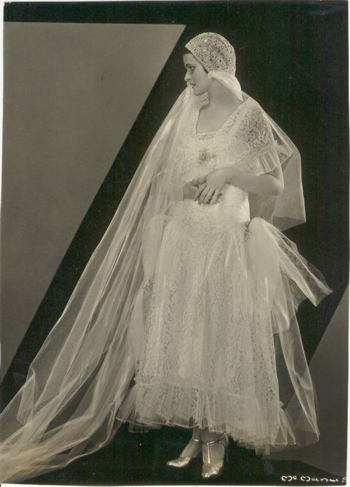 1930s Bride Cap Veil
