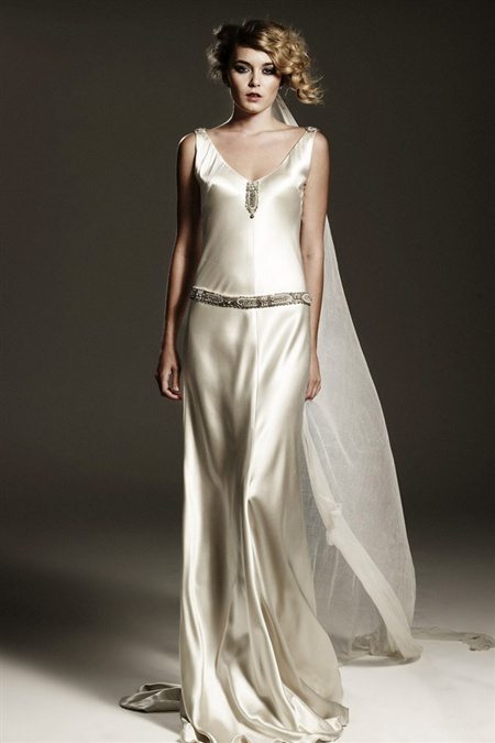 Art Deco Wedding Gown Violet
